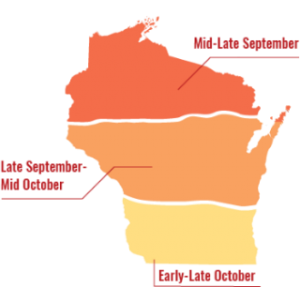 Wisconsin Fall Color map